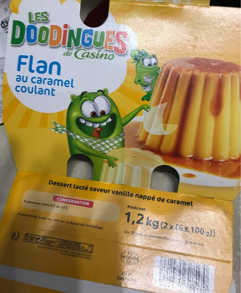 Flan au caramel coulant