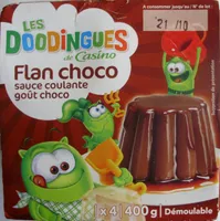 Flan choco sauce coulante goût choco