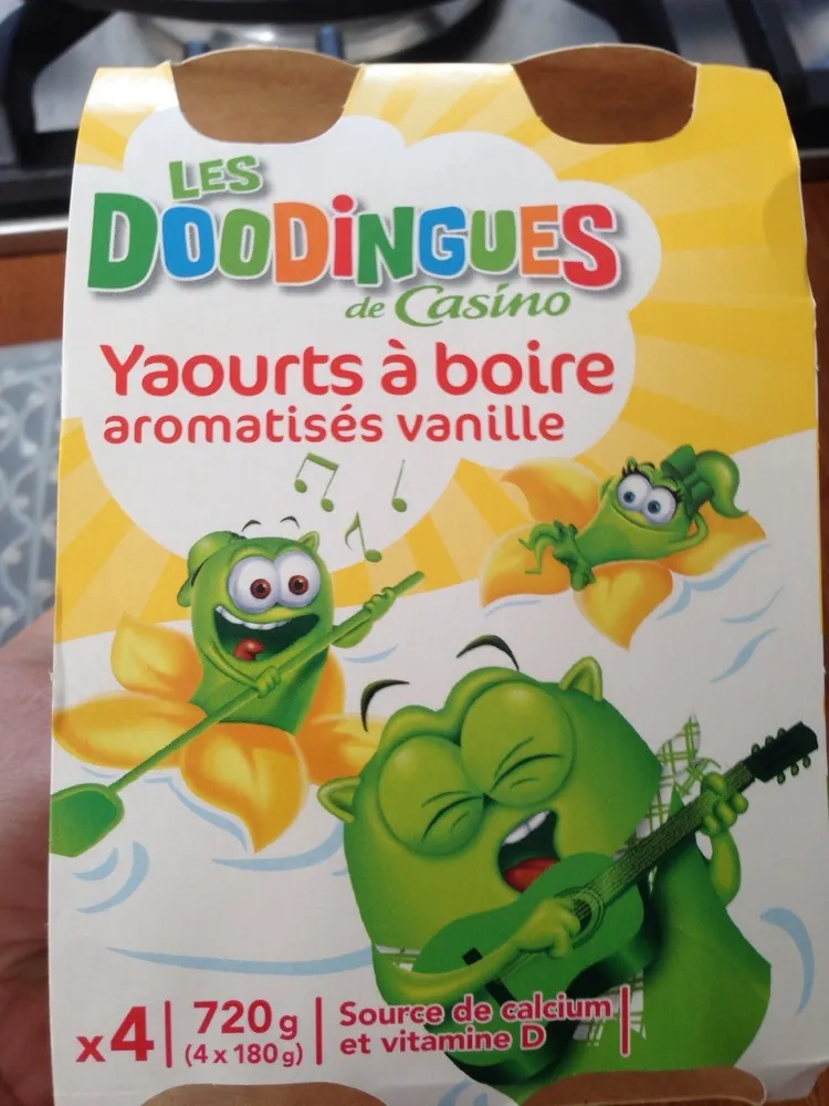 Yaourt à boire aromatisés vanille