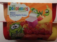 Mini fromages frais aux fruits et aromatisés