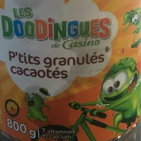 P'tits granulés cacaotés - 7 vitamines et calcium - les doodingues de casino