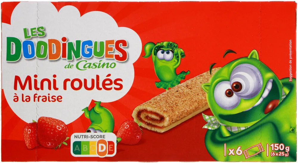 mini roulés Fraise
