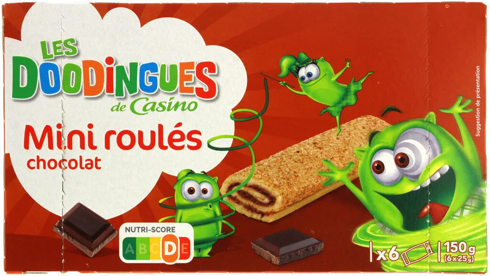 mini roulés chocolat