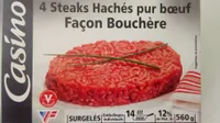 4 steaks hachés pur boeuf façon bouchère