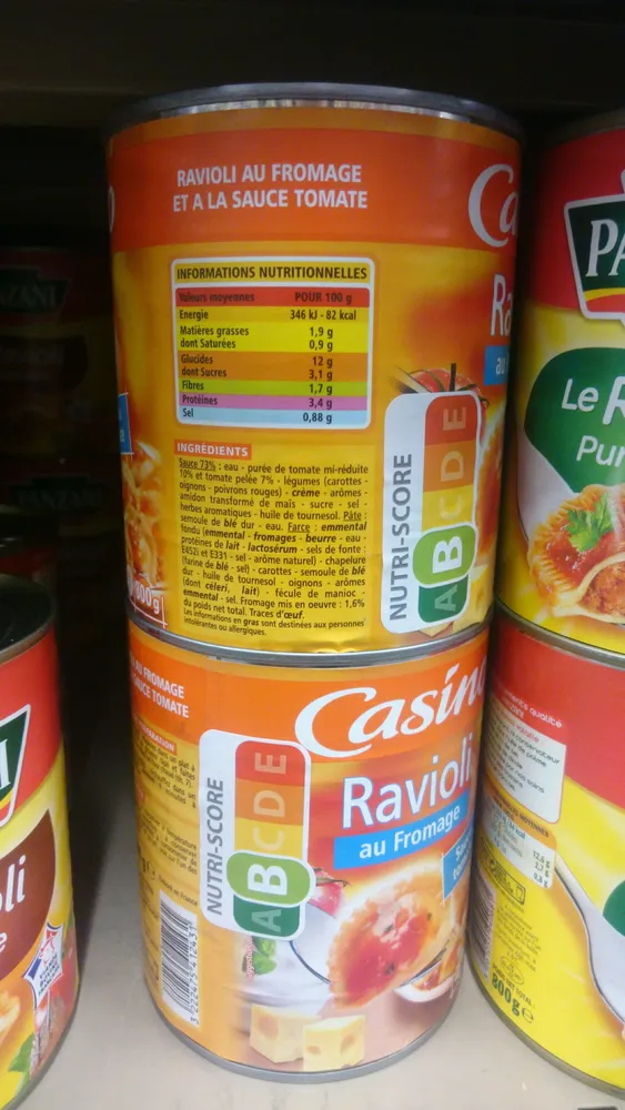Ravioli au fromage sauce tomate