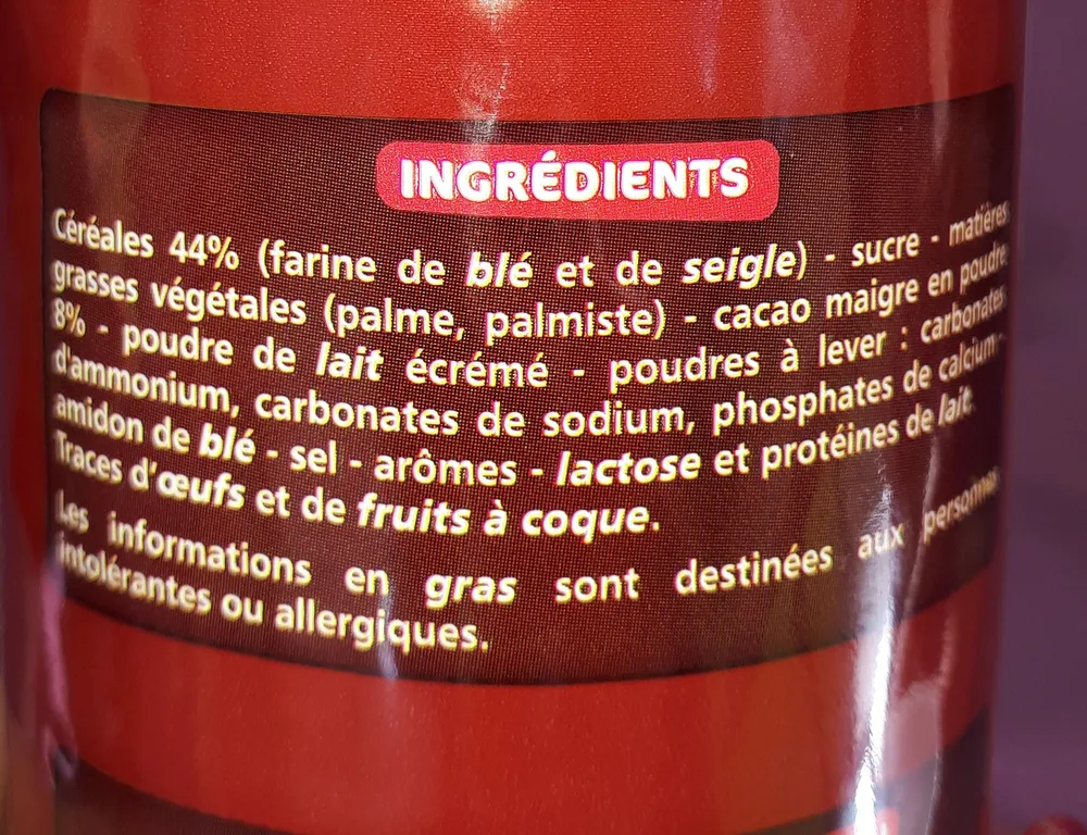 Goûters ronds parfum tout choco