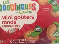 Mini Goûters Ronds Parfum Fraise