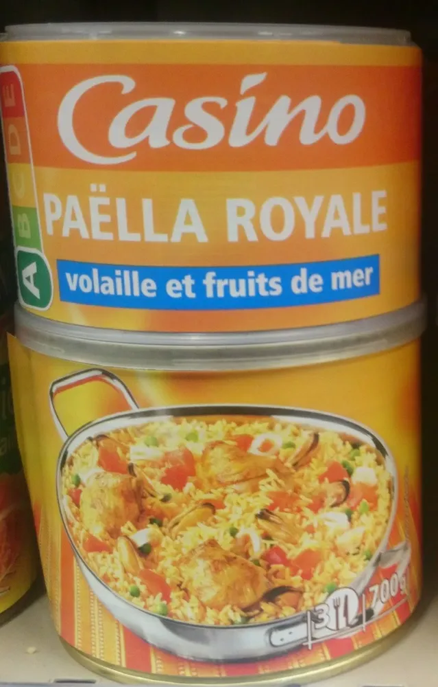 Paëlla volaille et fruits de mer