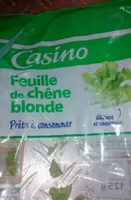 Feuille de chêne blonde en sachet