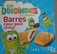 Barres coeur gout choco