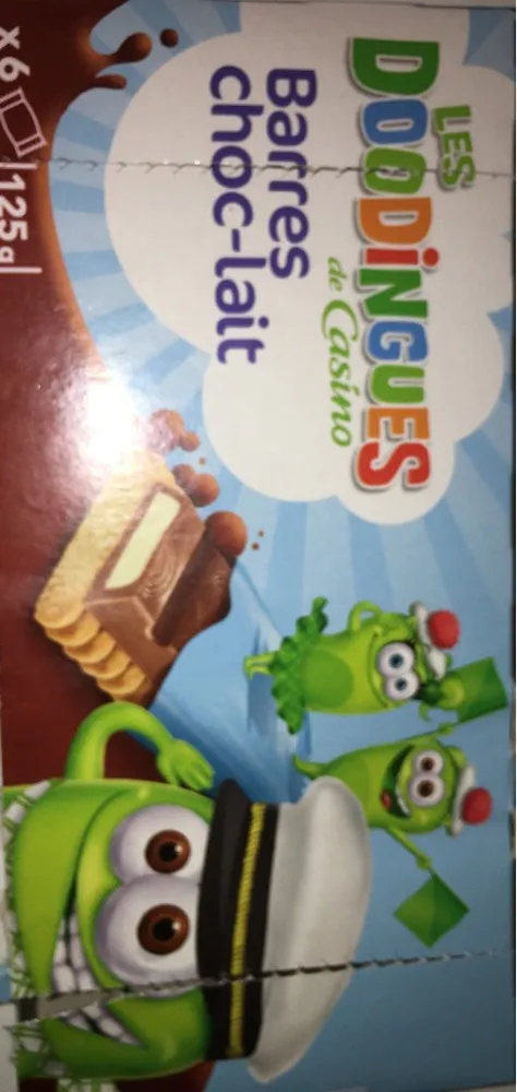 Barres choc lait