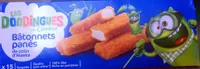 Bâtonnets de filets de colin d'Alaska panés