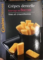 Crêpes dentelles fourrées bacon 65g CASINO DELICES