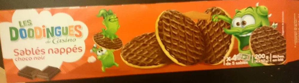 Les Doodingues - Sablés nappés choco noir