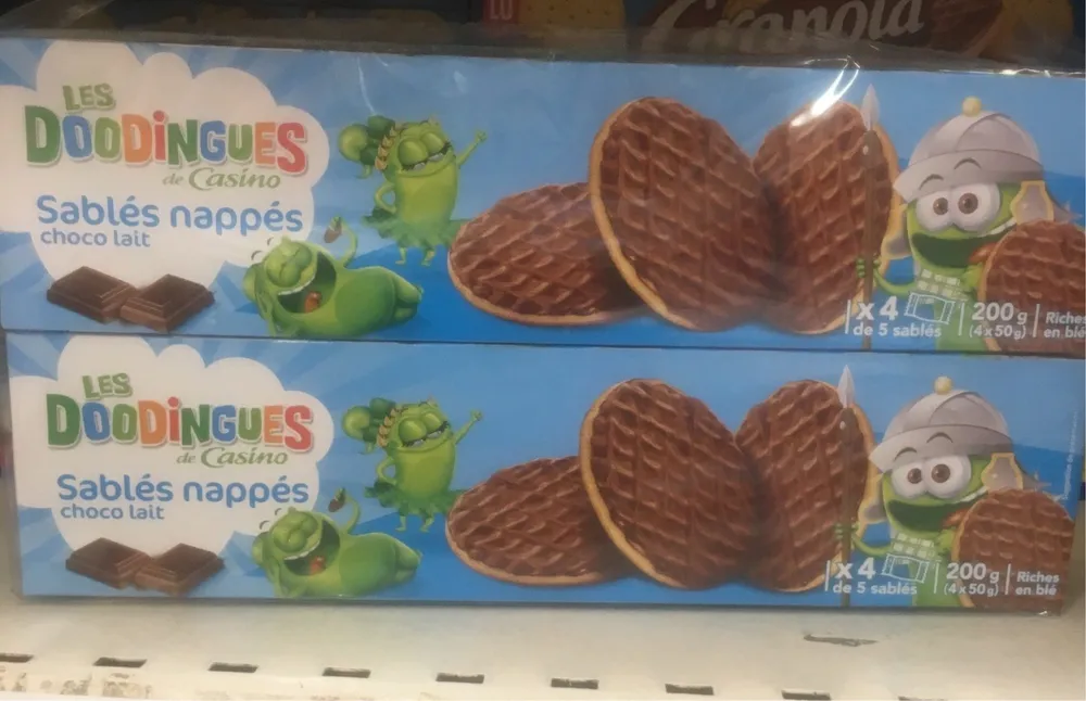 Sablés nappés choco lait