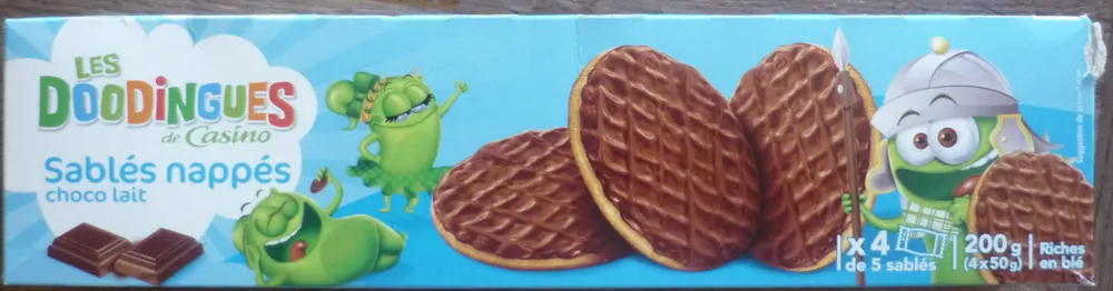 Sablés nappés choco lait