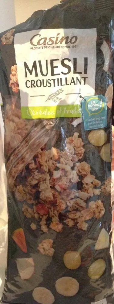 Muesli croustillant céréales et fruits