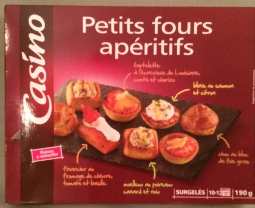 Petits fours apéritifs