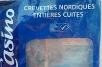 Crevettes nordiques entieres cuites surgelees msc