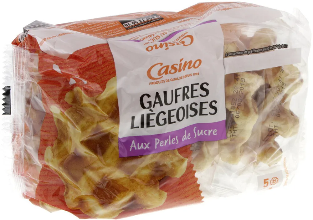 Gaufres liégeoises aux perles de sucre