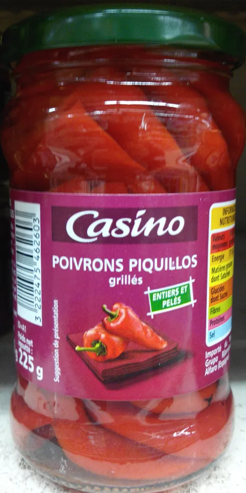 Poivrons grillés entiers Piquillos