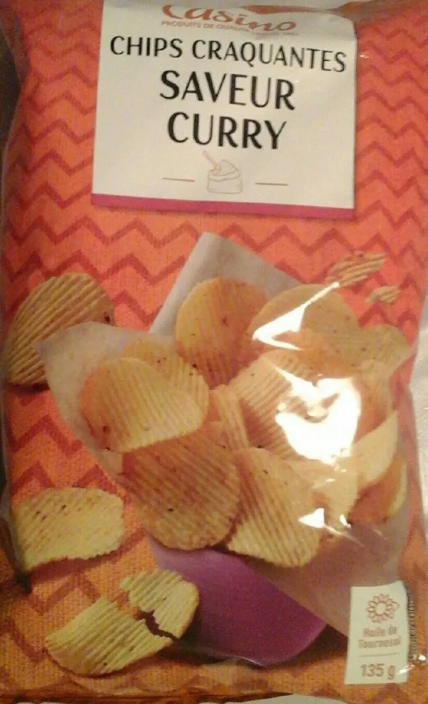 Chips craquantes saveur curry