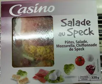 Salade crudités mozzarella jambon speck