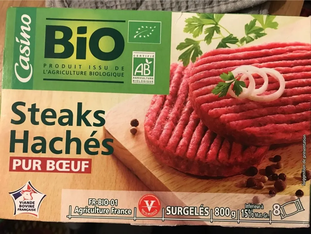 8 Steaks hachés pur boeuf