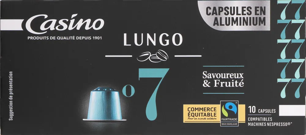 capsules de café Espresso Lungo