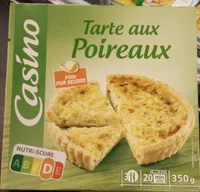 Tarte aux poireaux A LA CREME FRAÎCHE