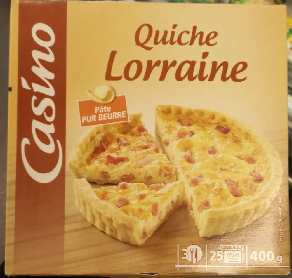 Quiche lorraine pâte pur beurre
