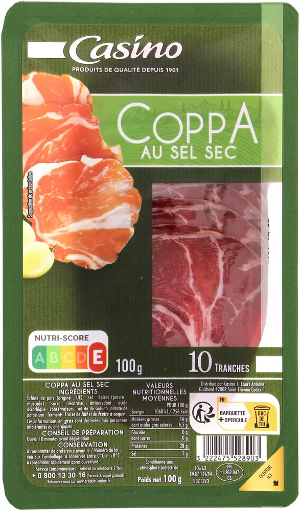Coppa 10 Tranches