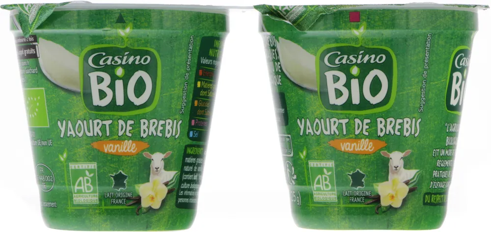 Yaourt au lait de brebis vanille