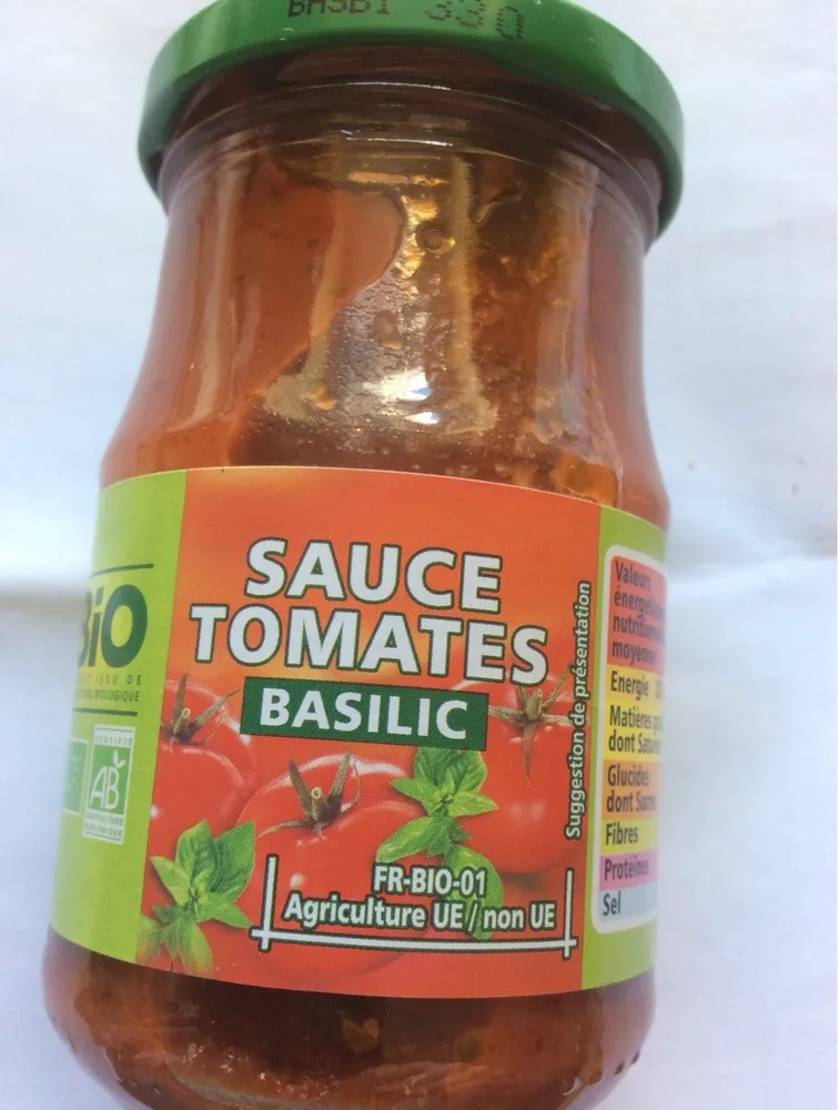 Sauce tomates Basilic BIO