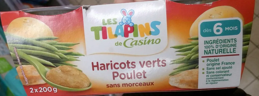 Haricots verts Poulet sans morceaux