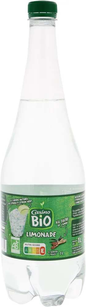 LIMONADE BIO au sucre de canne