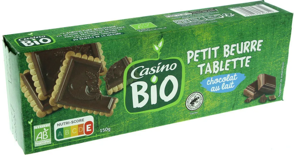 Petit beurre tablette de chocolat au lait BIO