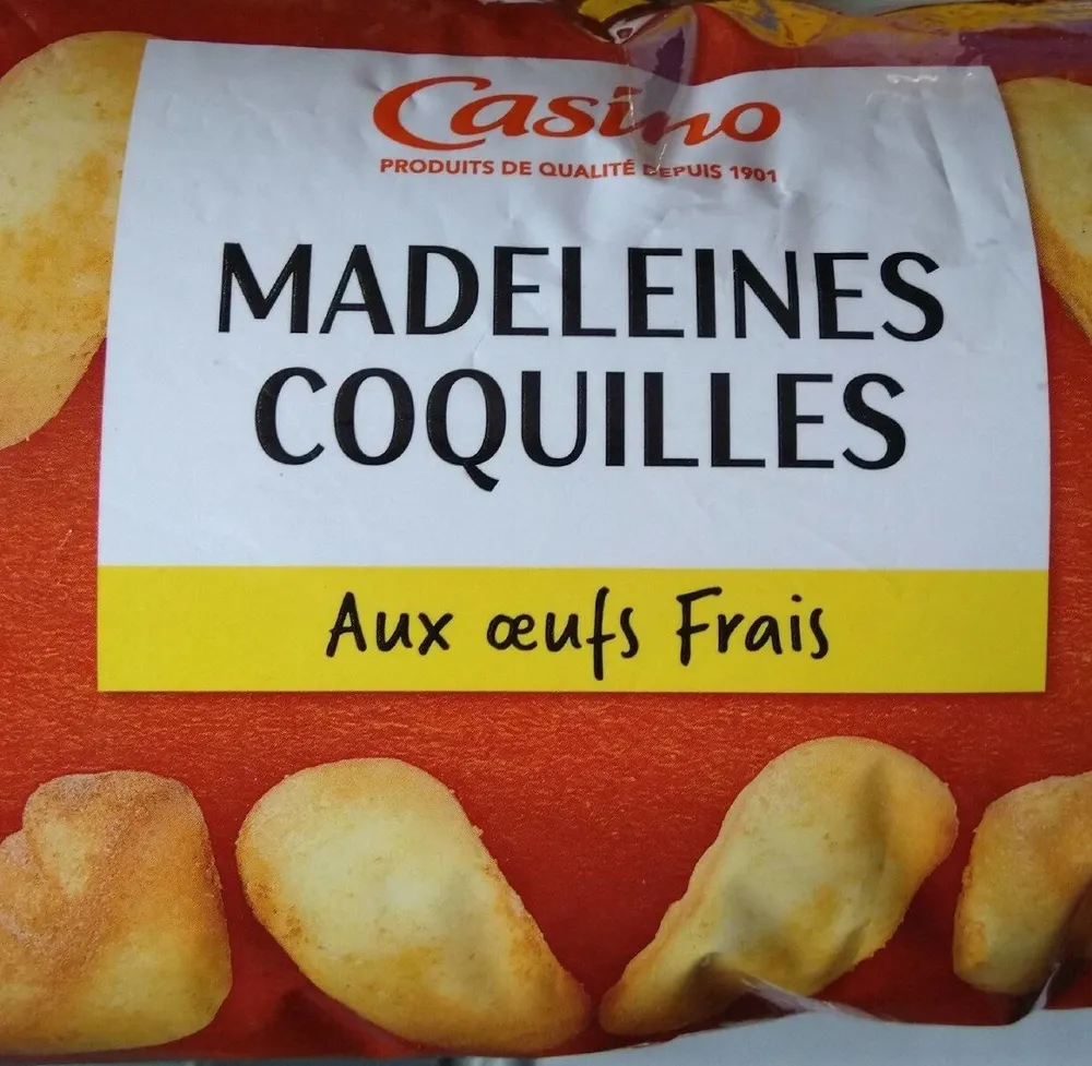 Madeleines coquilles aux oeufs frais