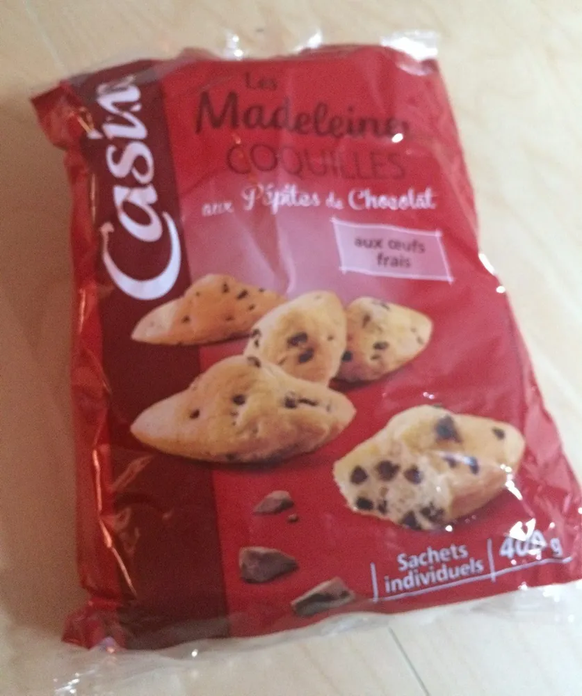 Madeleines aux pépites de chocolat