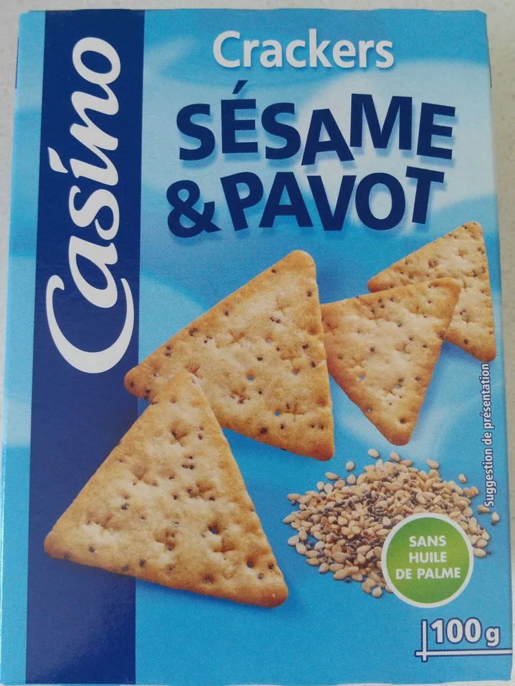Crackers sésame & pavot