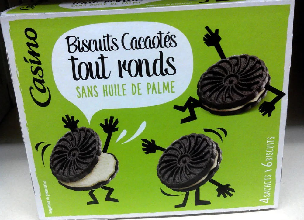 Biscuits cacaotés tout ronds