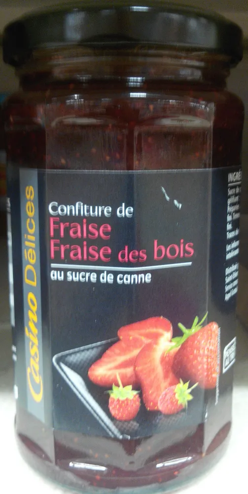 Confiture de fraise fraise des bois au sucre de canne