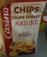 Chips coupe épaisse nature avec peau