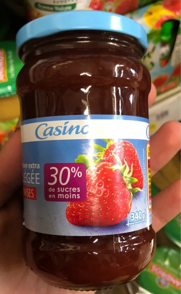 Confiture extra allégée fraises