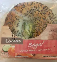 Bagel saumon fumé concombre
