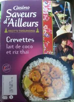 Crevettes lait de coco et riz thaï