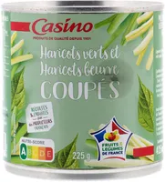 Duo de haricots verts et haricots beurre coupés