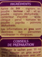Mélange pour Guacamole, ajouter simplement 2 avocats bien mûrs.