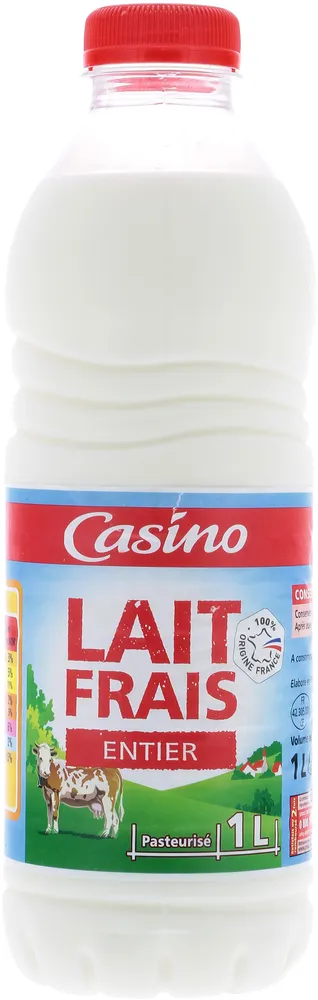 Lait frais entier