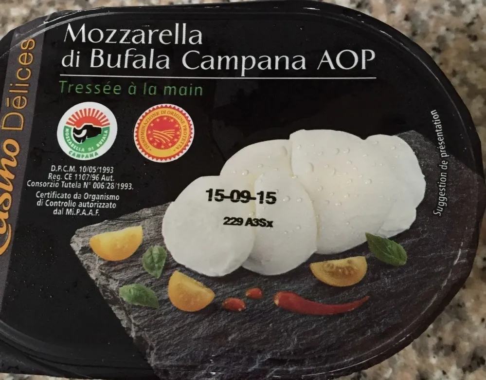 Mozzarella Di Bufala Campana AOP - Tressée à la main